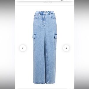 IRO Denim Jean Long Skirt